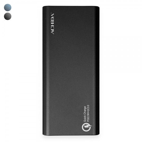 Achida P8 22.5W 20000 mAh QC3.0 Led Ekranlı Powerbank…