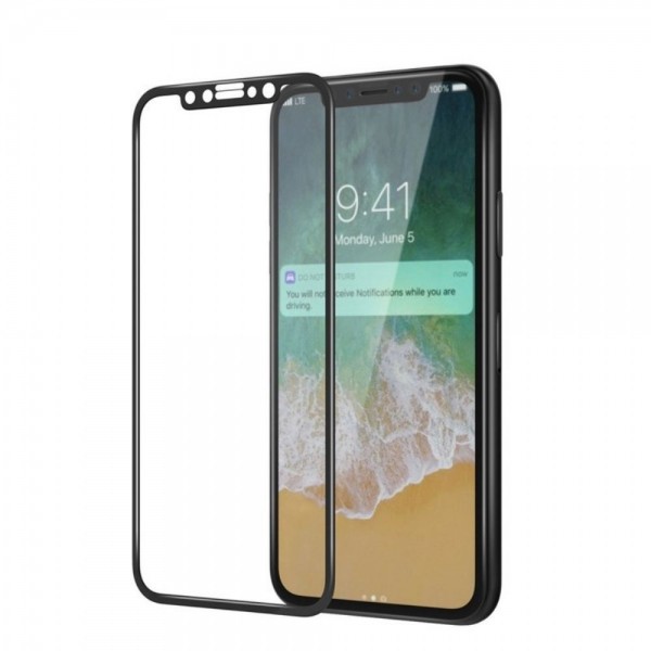 Bufalo iPhone X / XS Ekran Koruyucu 6D Nano Tam Kaplayan Siyah…