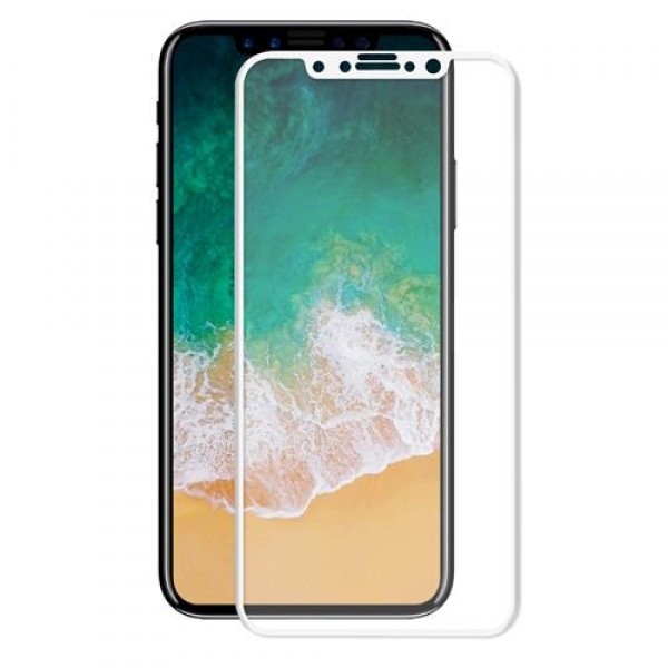 Bufalo iPhone X / XS Kavisli 4D Cam Ekran Koruyucu Beyaz…