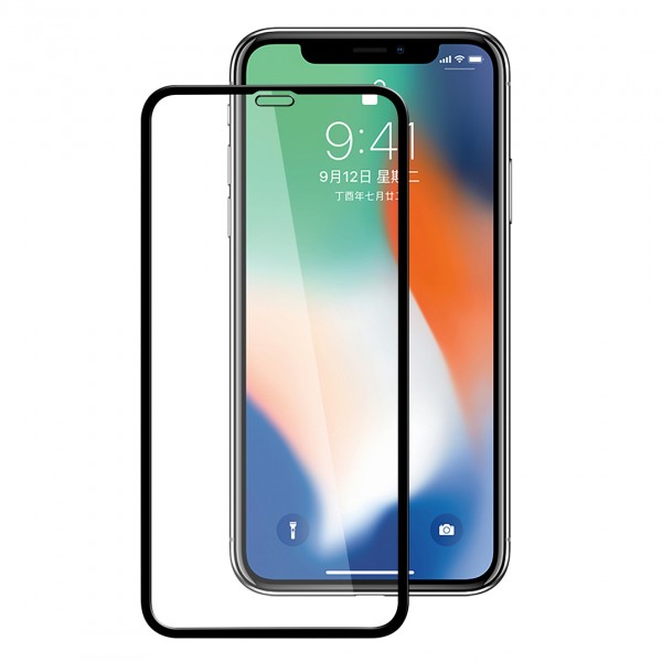 Bufalo iPhone XS Max Ekran Koruyucu 6D Nano Tam Kaplayan Siyah…