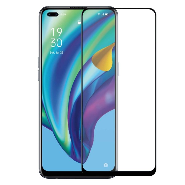 Bufalo Oppo Reno 4 Lite Ekran Koruyucu 5D Temperli Cam Siyah…