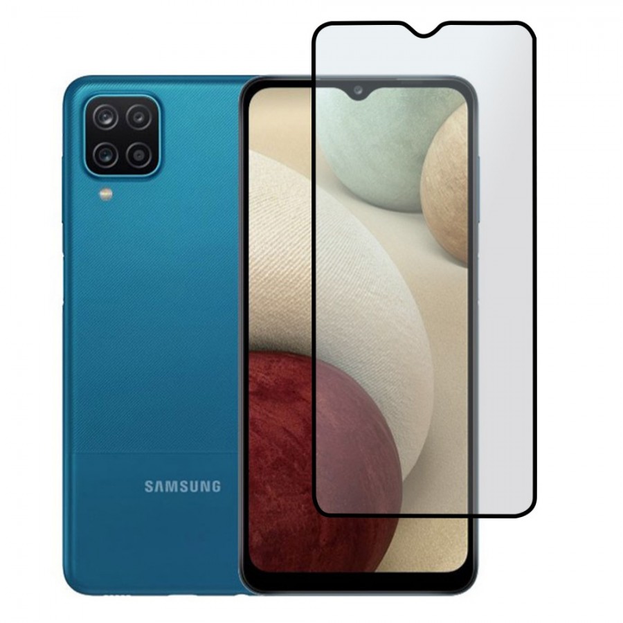 Bufalo Samsung Galaxy A12 Ekran Koruyucu Seramik Mat Nano 9D Tam Kaplama Siyah