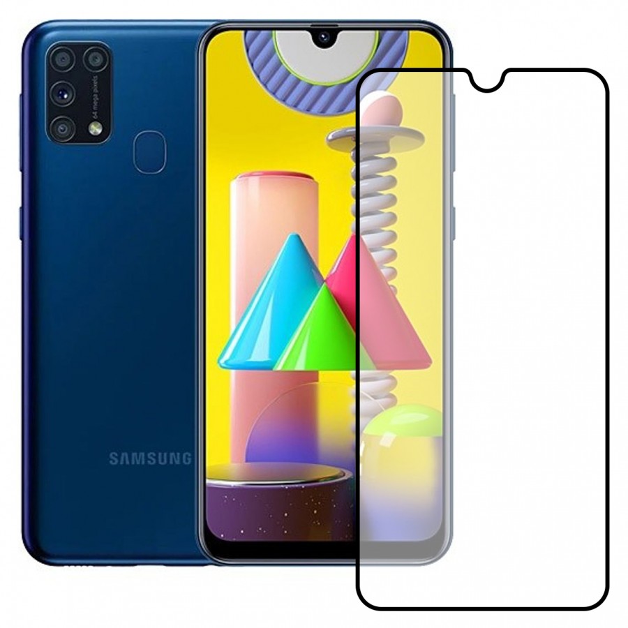 Bufalo Samsung Galaxy M31 Ekran Koruyucu Seramik Mat Nano 9D Tam Kaplama Siyah