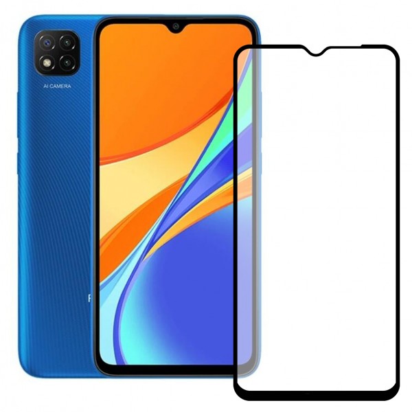 Bufalo Xiaomi Redmi 9A / 9C Ekran Koruyucu 9D Temperli Cam - Siyah…