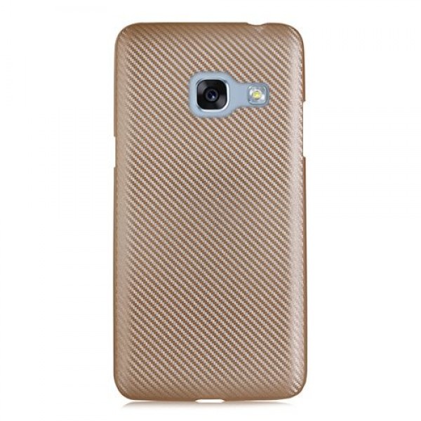 FitCase Galaxy A3 2017 (A320) Carbon Desen Arka Kapak Gold…