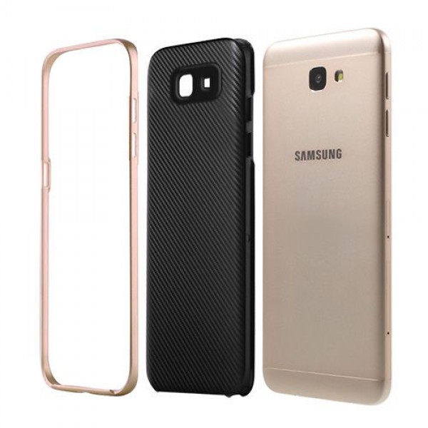 FitCase Galaxy J5 Prime (G570) 2in1 Carbon Desen Arka Kapak Gold…