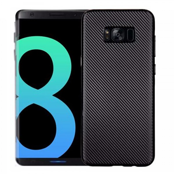 FitCase Galaxy S8 Plus (G955) Carbon Desen Arka Kapak Siyah…