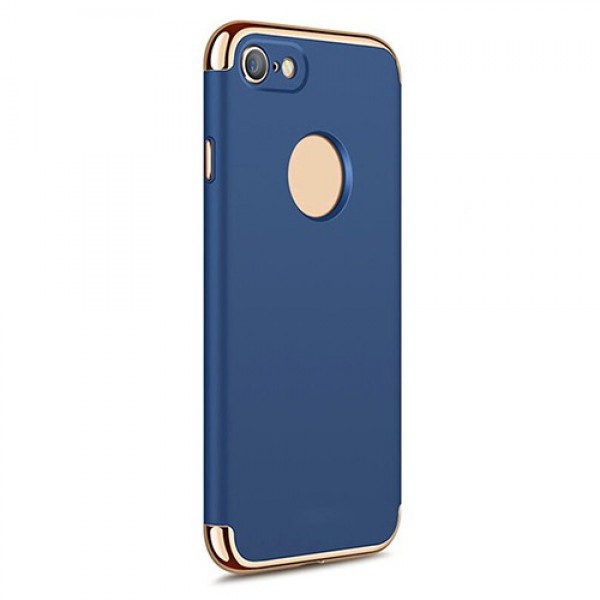 FitCase iPhone 7 / 8 Kılıf Golden Frame Arka Kapak Lacivert…