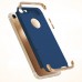 FitCase iPhone 7 / 8 Kılıf Golden Frame Arka Kapak Lacivert