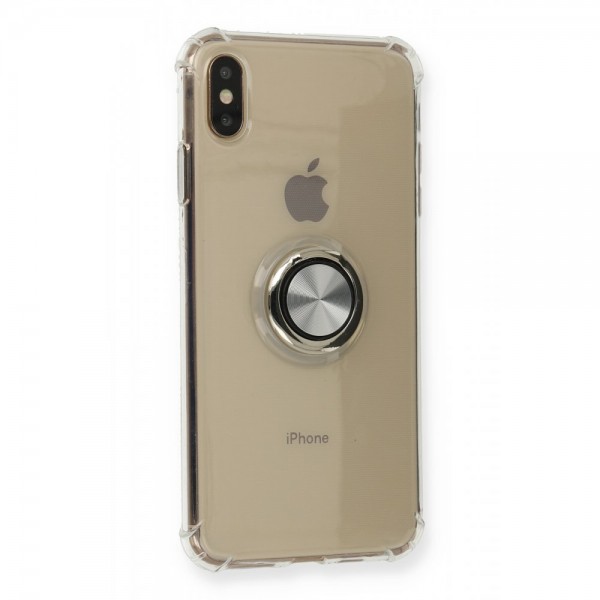 FitCase iPhone X / XS Kılıf Gross Ring Şeffaf Arka Kapak…