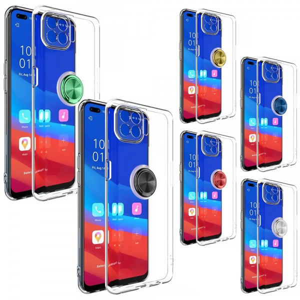 FitCase Oppo A73 Kılıf Gross Ring Şeffaf Arka Kapak…