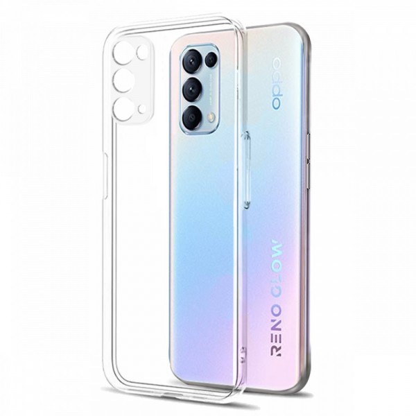 FitCase Oppo Reno 5 Pro 5G Kılıf Kamera Korumalı Silikon Şeffaf Arka K…