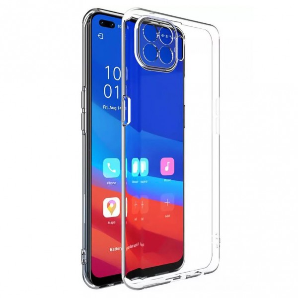 FitCase Oppo Reno4 Lite Kılıf Kamera Korumalı Silikon Şeffaf Arka Kapa…