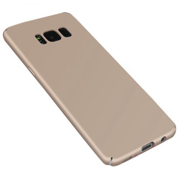 FitCase Rubber Samsung Galaxy S8 Kılıf Sert Arka Kapak Gold…