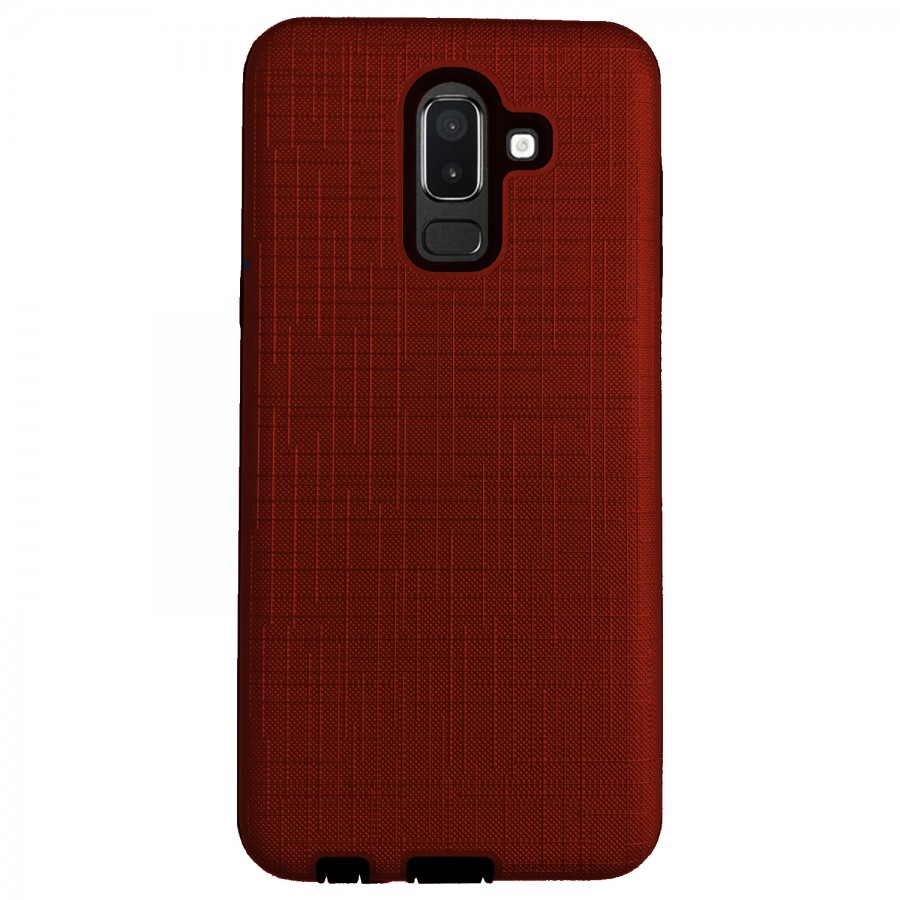 FitCase Samsung Galaxy J8 (J810) Kılıf New YouYou Arka Kapak Bordo