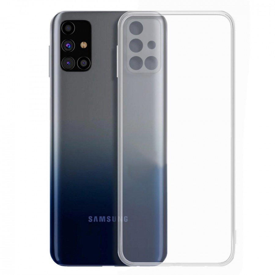 FitCase Samsung Galaxy M31s Kılıf Kamera Korumalı Silikon Şeffaf Arka Kapak