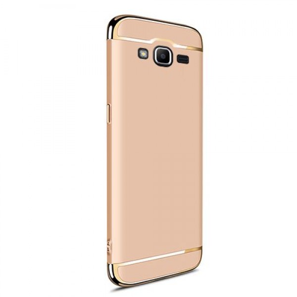 FitCase Samsung Grand Prime Plus (G532) Golden Frame Arka Kapak Gold…