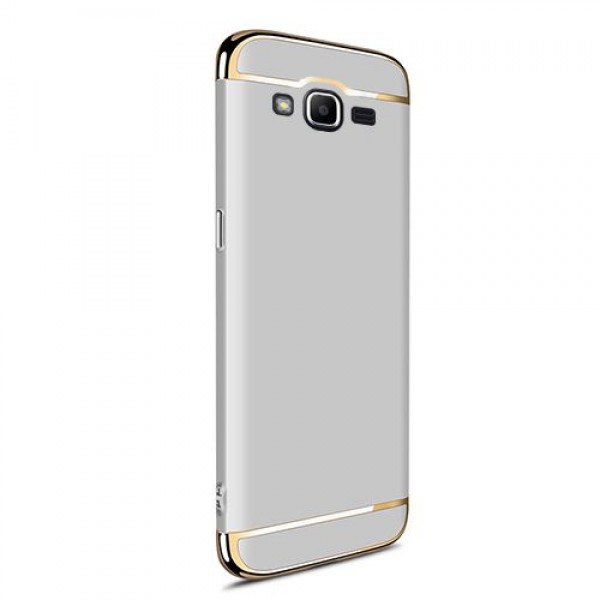 FitCase Samsung Grand Prime Plus (G532) Golden Frame Arka Kapak Gri…