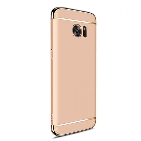 FitCase Samsung S7 EDGE (G935) Golden Frame Arka Kapak Gold…