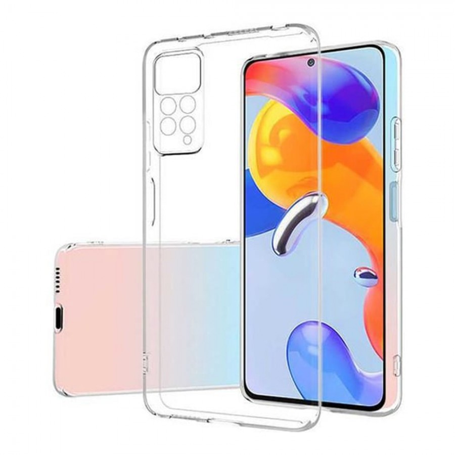 FitCase Xiaomi Redmi Note 12 Pro 4G Kılıf Kamera Korumalı Silikon Şeffaf Arka Kapak