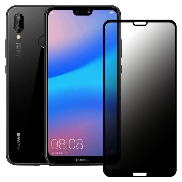 Huawei P20 Lite Hayalet Privacy Gizli Cam Ekran Koruyucu Siyah…