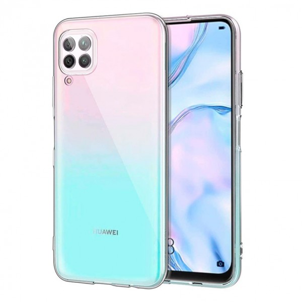 Huawei P40 Lite Kılıf FitCase Toz Koruma Tıpalı Şeffaf Arka Kapak…