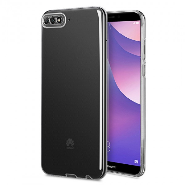 Huawei Y6 2018 Kılıf FitCase Toz Koruma Tıpalı Şeffaf Arka Kapak…