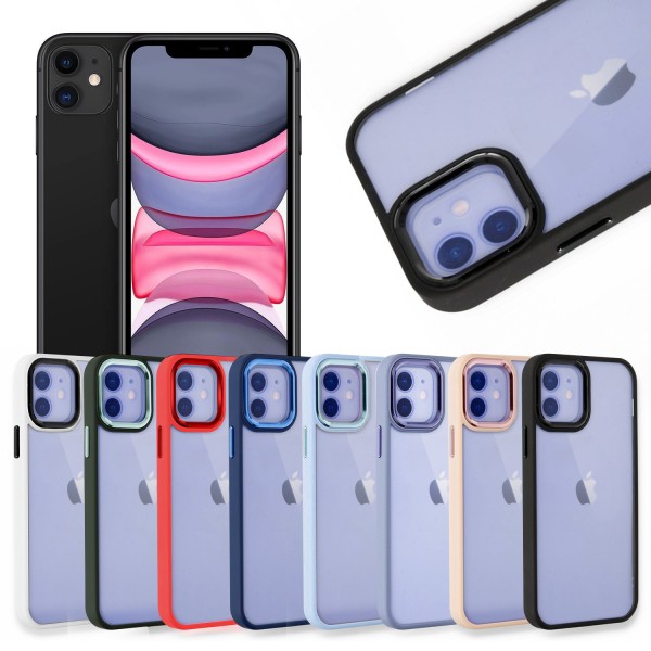 iPhone 11 Kılıf Luna Lens Kamera Çerçeveli Silikon Kapak…