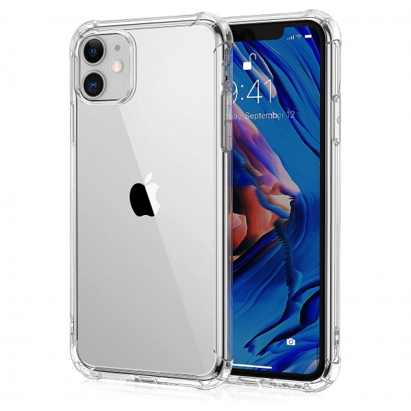 iPhone 11 Kılıf Round Seri Köşe Korumalı Şeffaf Silikon Kapak…