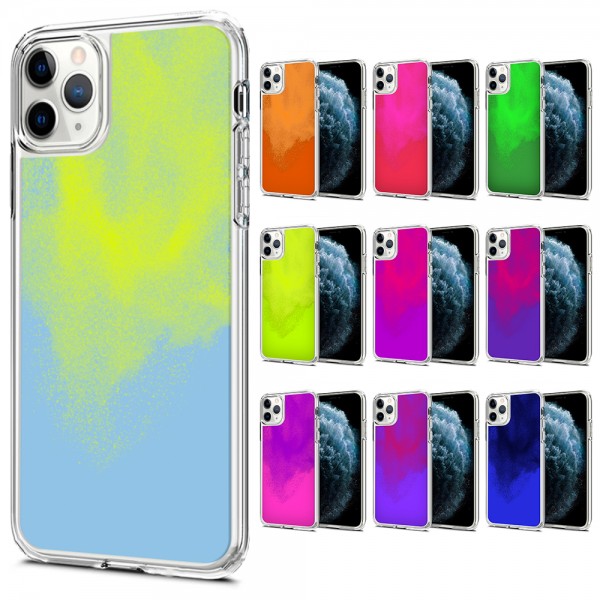 iPhone 11 Pro Kılıf Neon Likit Silikon Arka Kapak…