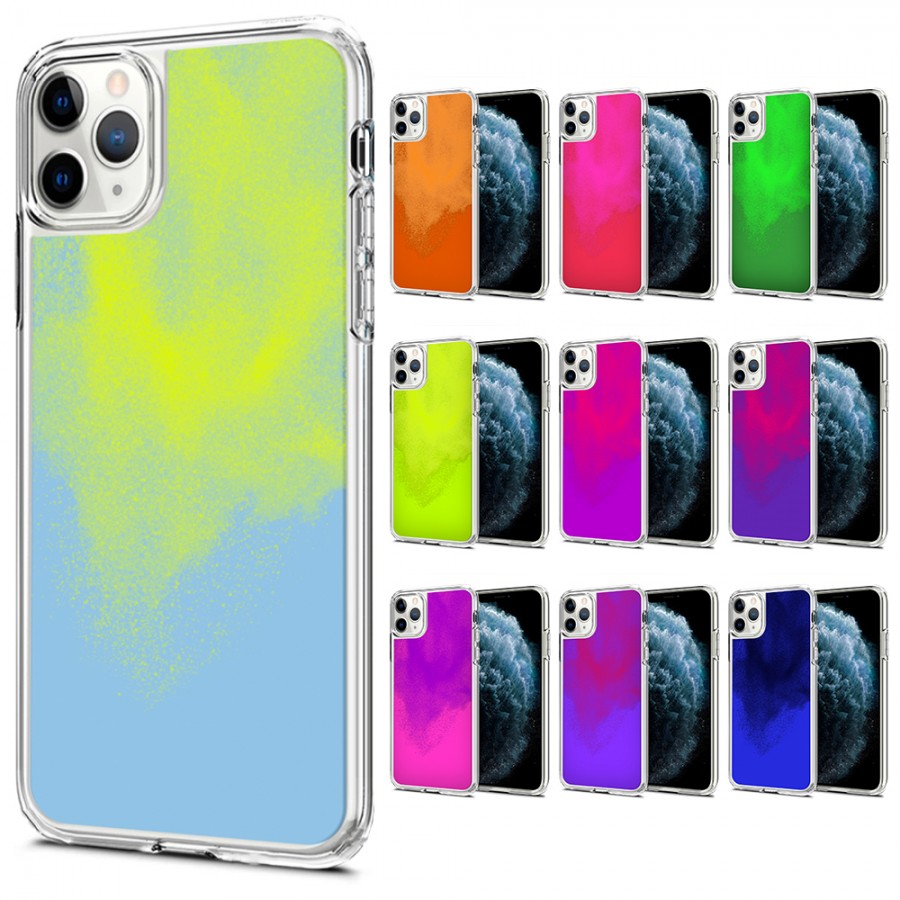 iPhone 11 Pro Kılıf Neon Likit Silikon Arka Kapak