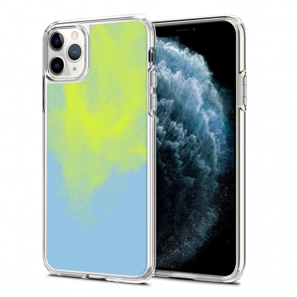 iPhone 11 Pro Max Kılıf Neon Likit Silikon Arka Kapak…