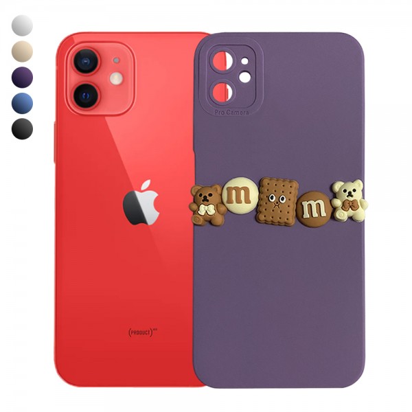 iPhone 12 Kılıf 3D M Bear Kamera Korumalı Silikon Kapak…