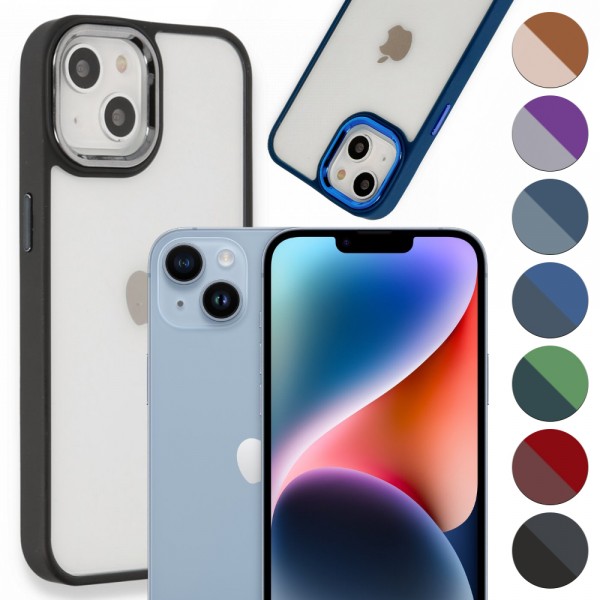 iPhone 14 Plus Kılıf Luna Lens Kamera Çerçeveli Silikon Kapak…