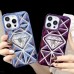 iPhone 15 Pro Max 3D Kristal Seri Silikon Kapak