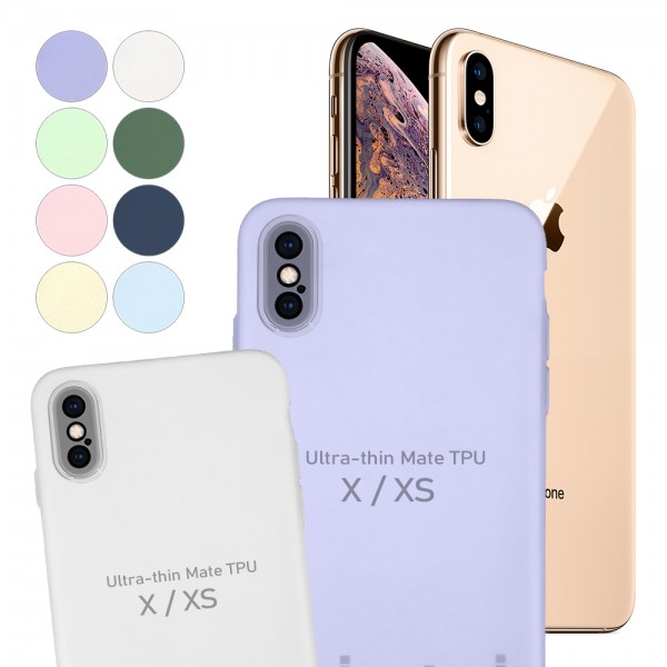 iPhone X / XS Kılıf Kamera Korumalı Mat Ultra İnce Kapak…