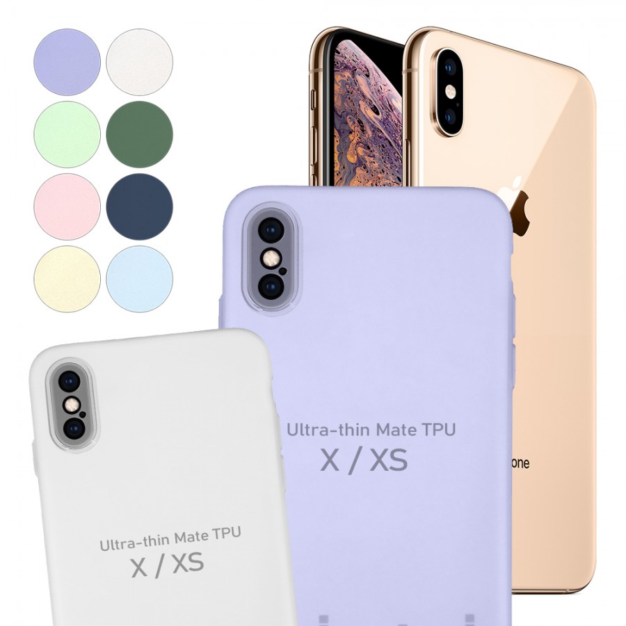 iPhone X / XS Kılıf Kamera Korumalı Mat Ultra İnce Kapak