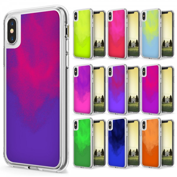 iPhone X / XS Kılıf Neon Likit Silikon Arka Kapak…