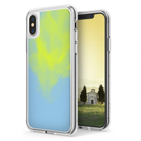 iPhone X / XS Kılıf Neon Likit Silikon Arka Kapak…