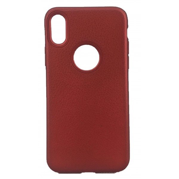 iPhone X/XS Premium Rind Silikon Arka Kapak Bordo…