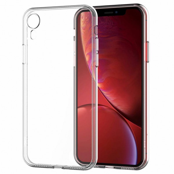 iPhone XR Kılıf FitCase Toz Koruma Tıpalı Şeffaf Arka Kapak…