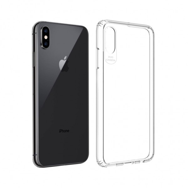 iPhone XS Max Kılıf Köşe Korumalı Şeffaf Silikon Kapak…