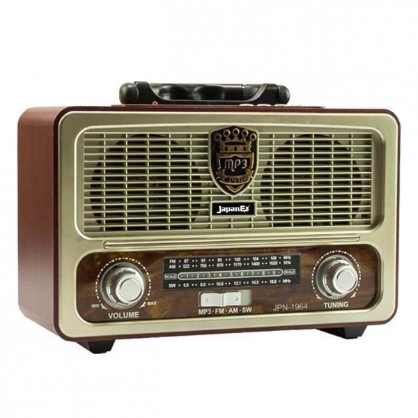 JapanEx JPN-1964 Nostalji Radyo Bluetooth Hoparlör USB/SD/FM/BT…