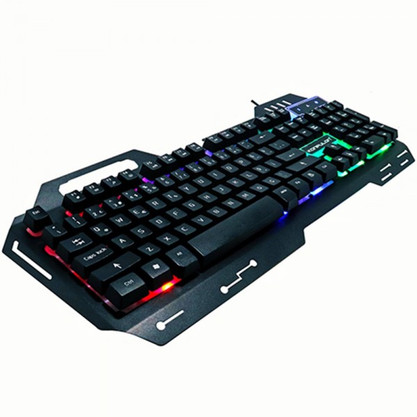 Konfulon V1 RGB Işıklı Metal Yüzey Kablolu Gaming Klavye…