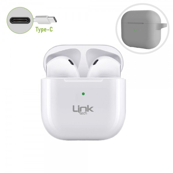 LinkTech AP01 SmartPods TWS 5.3 Bluetooth Kulaklık Type-C Beyaz