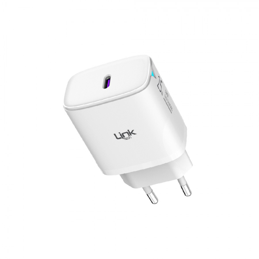 LinkTech C310 25W PD 3.0 USB-C Şarj Adaptörü Beyaz