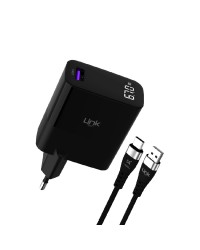 Linktech G860 Premium 67W GaN USB+Type-C Şarj Alet