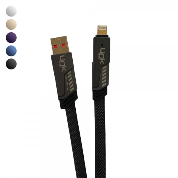 Linktech K474 Mecha Style 4in1 USB + Type-C + Lightning 100W Şarj Kablosu…