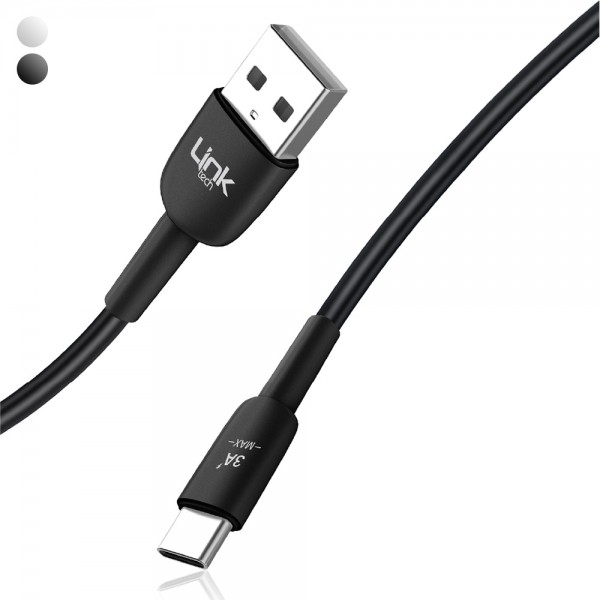 LinkTech K602 Safe USB - Type-C 3A Data ve Şarj Kablosu 1mt…