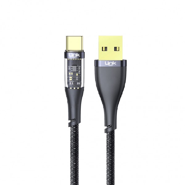 LinkTech K671 USB - Type-C 20W 3A 1.3m Örgü Şarj Kablosu …